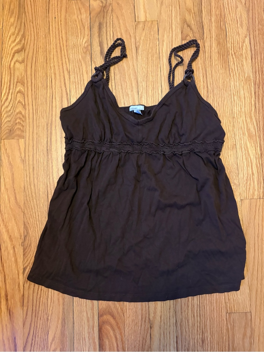 Old Navy Brown Braided-Strap Tank